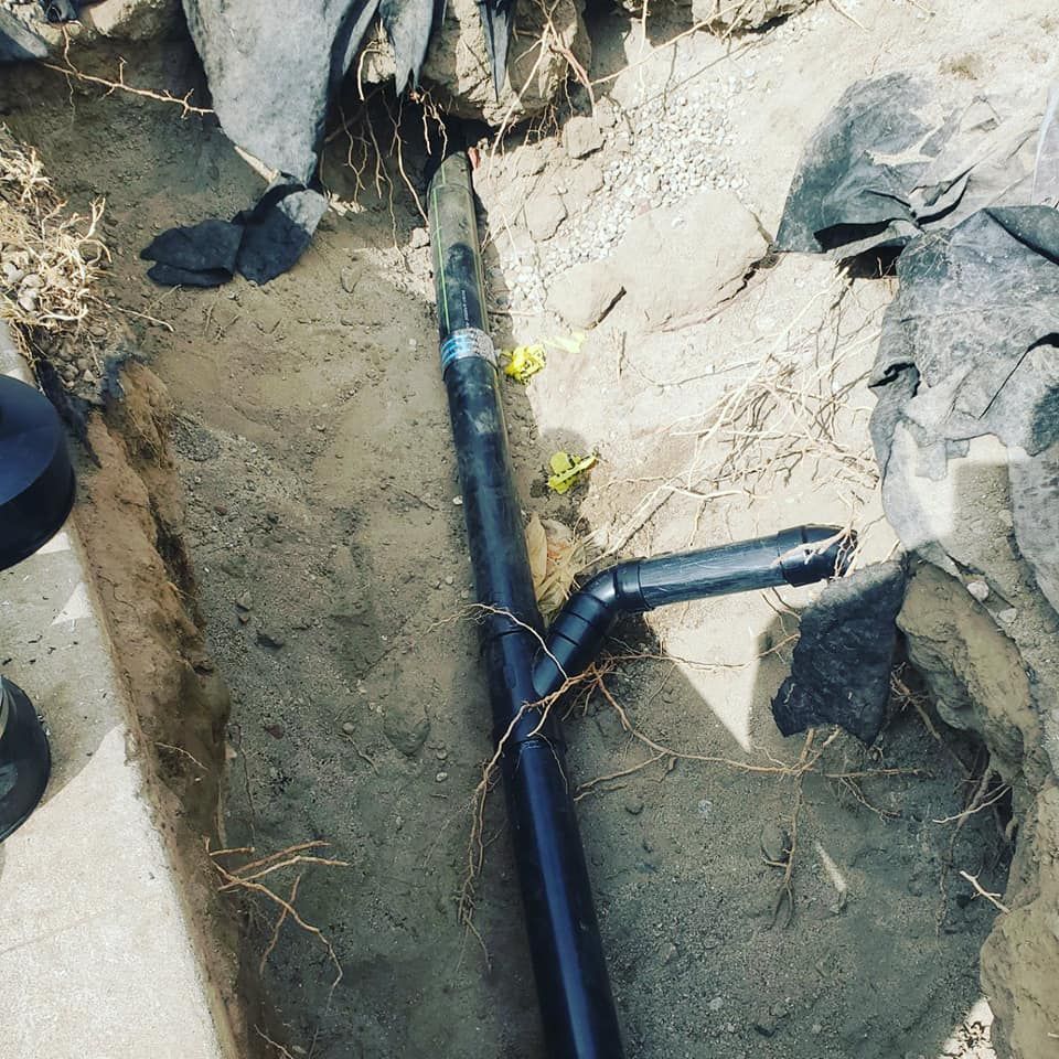 Sewer line installation by A Team Plumbing